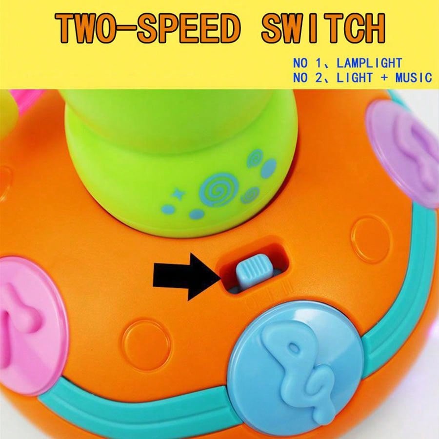 1pc Saxofone Wiggle Animal Worm Toy Com Música e Luzes