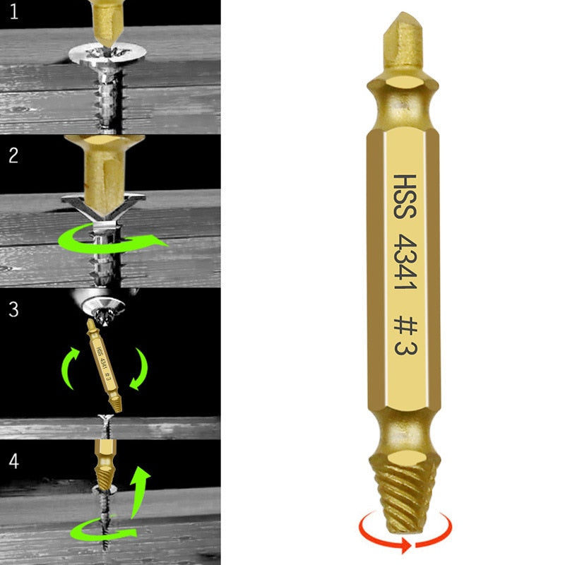 Extrator de Parafusos - Kit 6 Pcs