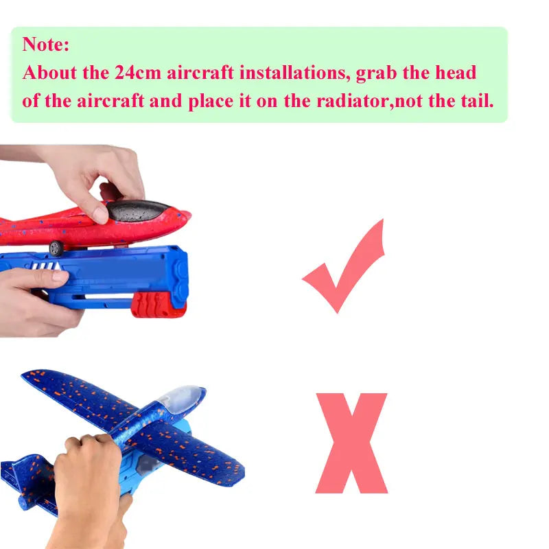 Foam Plane Launcher para crianças