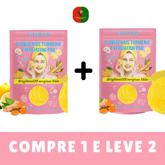 Turmeric Pads - Almofadas de ácido kójico e açafrão - Compre 1 e Leve 2 ( Oferta Black-Friday )